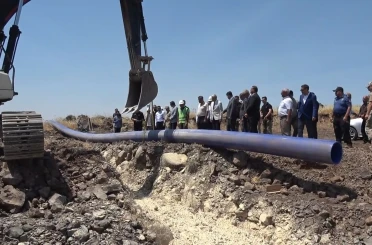 Polateli-Şahinbey OSB’de içme suyu isale hattının temeli atıldı 