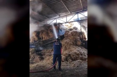 Reyhanlı’da samanlık yangını 