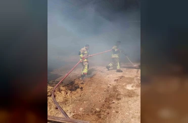 Reyhanlı’da samanlık yangını 