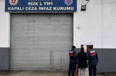 Rize’de hakkında 5 yıl kesinleşmiş hapis cezası bulunan şahıs yakalandı 