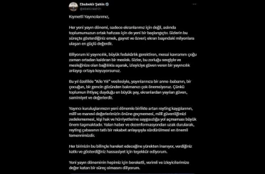 RTÜK Başkanı Şahin: "Reyting çabasının tatlı bir rekabet anlayışıyla sürdürülmesi en önemli temennimizdir" 