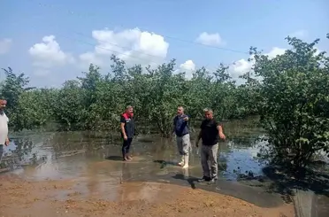 Sağanağın vurduğu Çarşamba’da hasar tespit çalışmaları sürüyor
