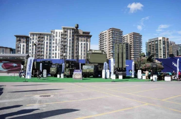 SAHA EXPO’daki çok katmanlı sistemler havadan görüntülendi 