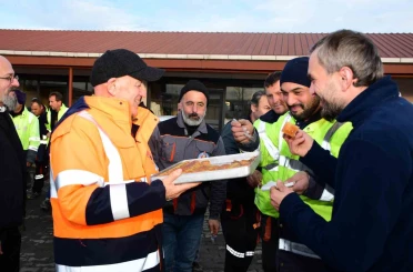 Saha kahramanlarına tatlı sürpriz 