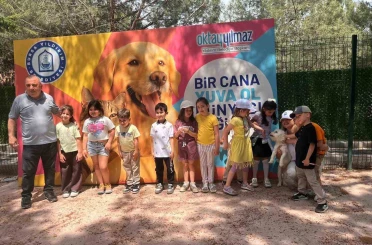 Sahipsiz sokak hayvanları tedavi merkezi ve doğal yaşam alanı, öğrencileri ağırladı 