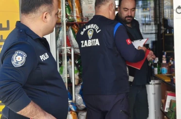 Saimbeyli’de zabıta ve polis ekiplerinden ortak denetim 