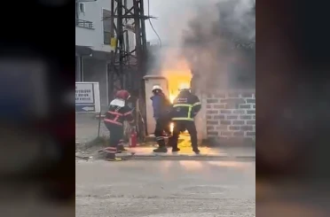 Sakarya’da trafo yangınındaki patlama paniğe neden oldu 