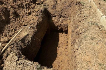 Saldırıda ölen öğretmenin defnedileceği mezar yeri görüntülendi 