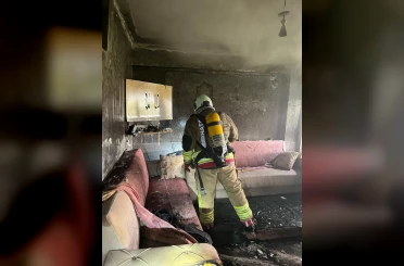 Samadağ’da ev yangını 