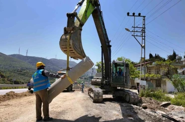 Samandağ’da 23 milyon euro’luk dev altyapı yatırımında yüzde 40 seviyesine ulaşıldı 