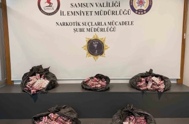 Samsun’da 24 bin 600 uyuşturucu hap ele geçirildi 