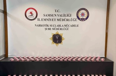 Samsun’da 4 bin 410 adet sentetik ecza ele geçirildi 