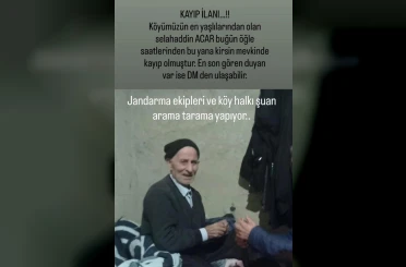 Samsun’da 84 yaşındaki adam kayboldu, ekipler seferber oldu 
