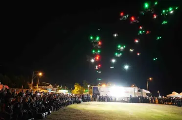 Samsun’da AFAD’dan gökyüzünde dron gösterisi
