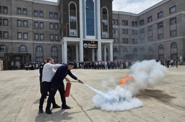 Samsun’da belediye binasında yangın tatbikatı 