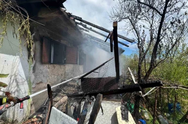 Samsun’da korkutan ev yangını 