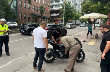 Samsun’da motosiklet SUV araca çarptı: 1 yaralı 