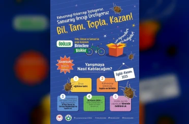 Samsun’da öğrenciler kokarca toplama yarışında 
