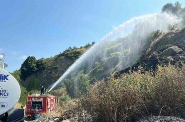 Samsun’da otluk alan yangını: 10 dönüm alan zarar gördü 