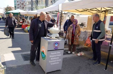 Samsun’da semt pazarlarına belediye tartısı 