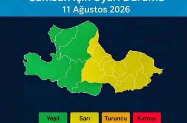 Samsun’un doğusuna ’sarı kodlu’ yağış uyarısı 