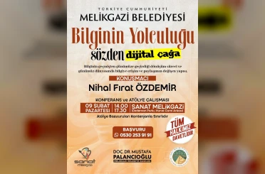 Sanat Melikgazi’de konferans ve atölye bir arada yapılacak 