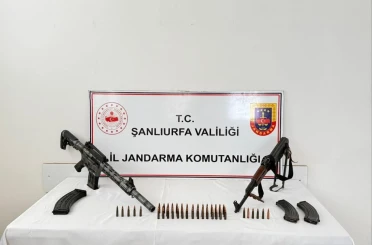 Şanlıurfa’da 13 ruhsatsız silah ile mühimmat ele geçirildi 