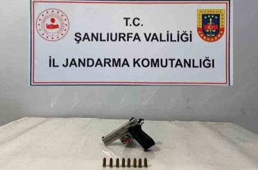 Şanlıurfa’da ruhsatsız silah ele geçirildi 