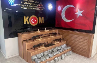 Şanlıurfa’da silah ve uyuşturucu operasyonu: 2 tutuklama 