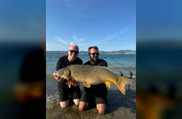 Sapanca Gölü’nde 18 kiloluk dev sazan: O anlar kamerada 