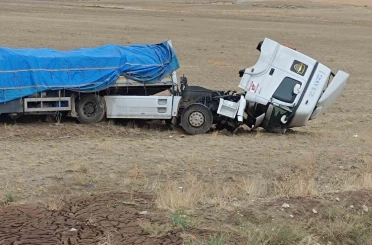 Şarampole yuvarlandı, burnu bile kanamadan kurtuldu 