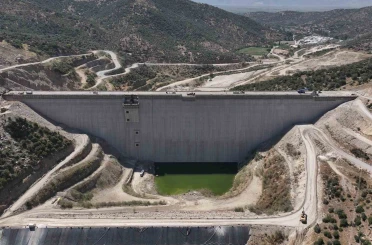 Sarıçay Barajı’nda gövde dolgusunun yüzde 92’si tamamlandı 