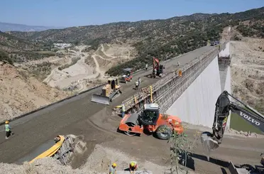 Sarıçay Barajı’nda gövdenin yüzde 92’si tamamlandı
