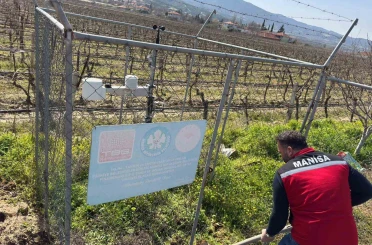 Sarıgöl’de erken uyarı tahmin istasyonlarının bakımı yapıldı 