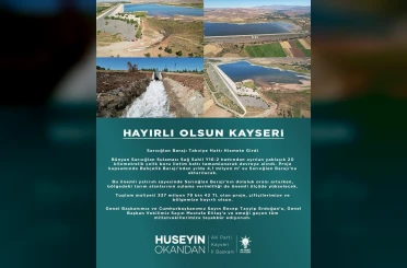 Sarıoğlan Barajı Takviye Hattı, hizmete girdi 