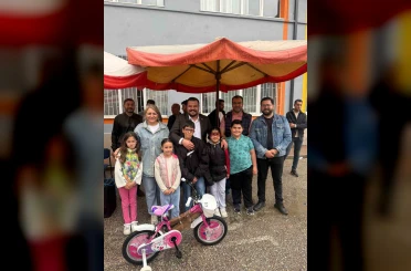 Şarkhöyük’te çocukların yüzünü gülümseten dayanışma 