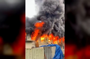 Şehir hastanesi yangınıyla ilgili yeni görüntüler ortaya çıktı 