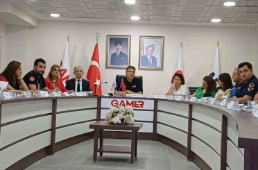 Sel felaketlerine karşı masa başı tatbikatı yaptılar 