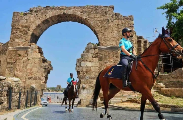 Side Antik Kenti’nde Atlı Jandarma Timleri göreve başladı 