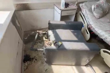 Sigaranın çıkardığı yangın hastaneyi küle çeviriyordu 