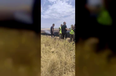 Siirt’te anız yangını 