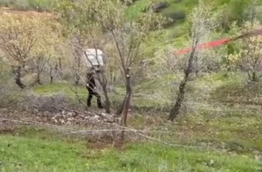 Siirt’te el freni çekilmeyen kamyonet uçuruma yuvarlandı 