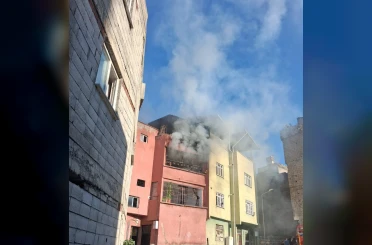 Siirt’te ev yangını 
