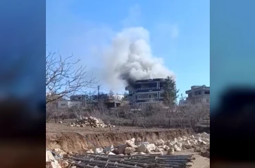 Siirt’te ev yangını 