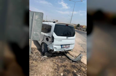 Siirt’te maddi hasarlı trafik kazası 