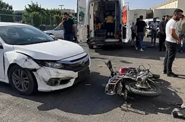 Siirt’te otomobil ile motosiklet çarpıştı: 2 yaralı 