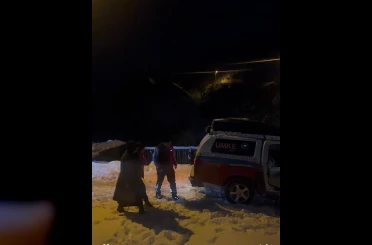 Siirt’te UMKE ekipleri kar ve tipiye rağmen hastalara yetişmeye çalışıyor 