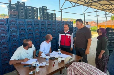 Simav İlçe Tarım ve Orman Müdürlüğünden kiraz alım merkezlerine ziyaret 