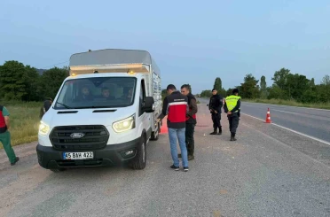 Simav’da yol kontrol faaliyeti 