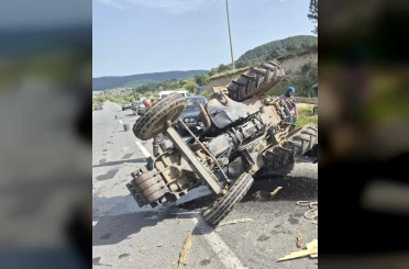 Sındırgı’da traktör kazası: 1 yaralı 